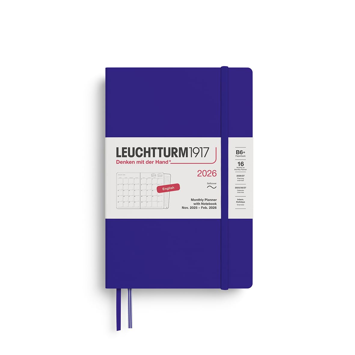 

Leuchtturm 2026 Soft 372795 November Officially Imported Planner, B6, Monthly, Ink, (Starts 2025),