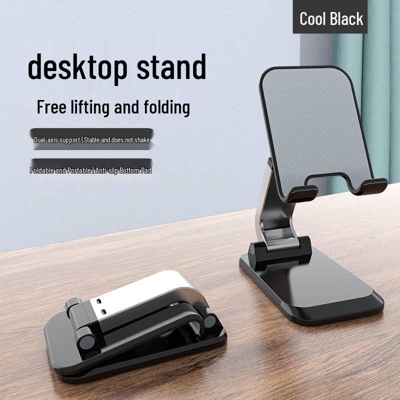 Foldable Metal Phone & Tablet Holder for Desktop Live Streaming