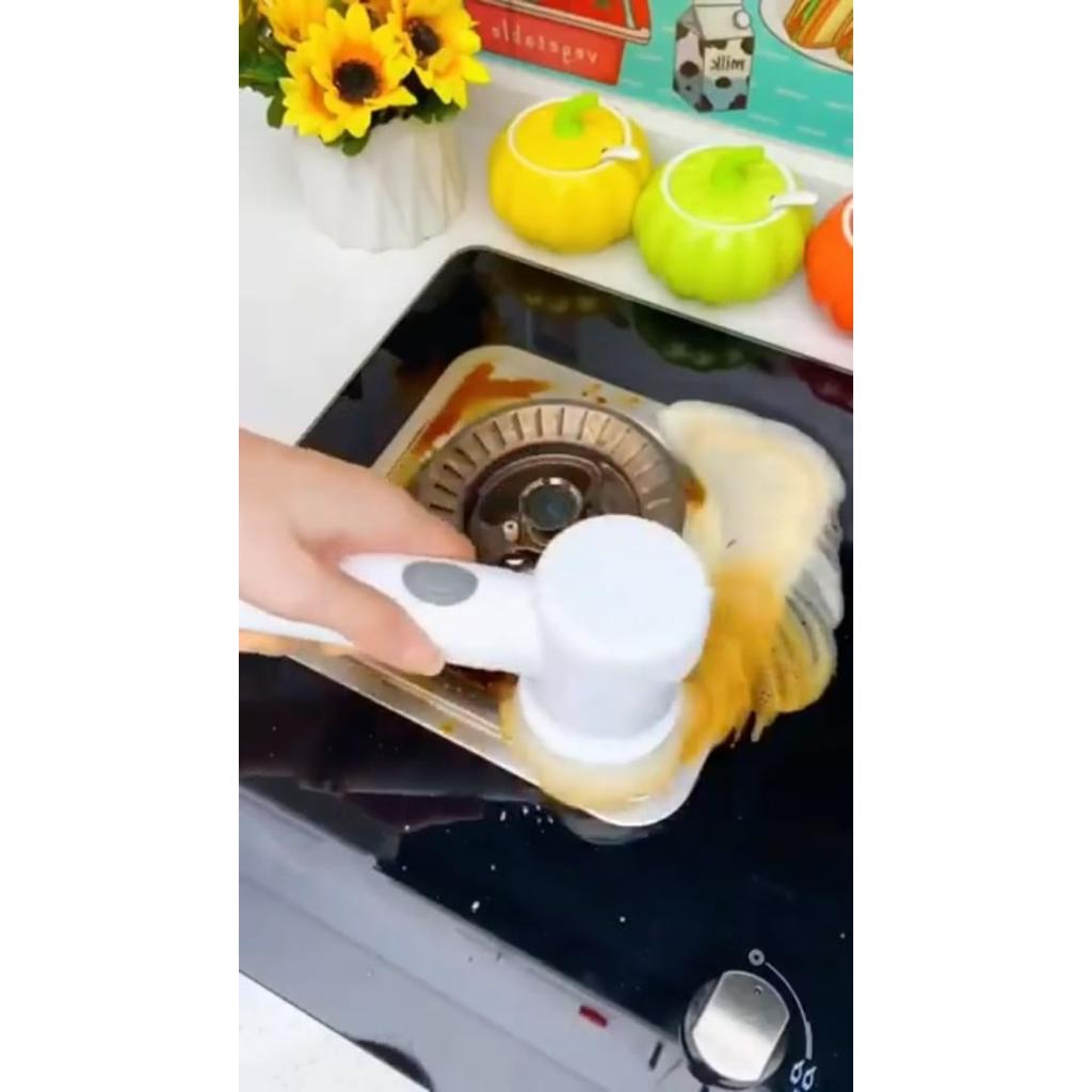 Multi-Functional Electric Spin Scrubber, 5 in 1 Power Scrubber with Buffer Polisher, for Bathroom, Shower, Tub, Kitchen