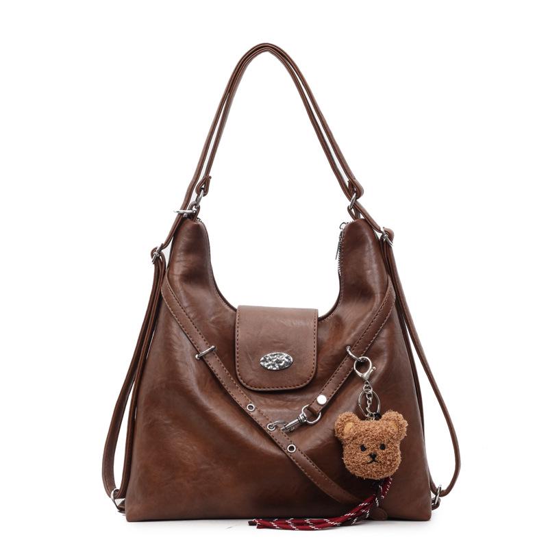 2025 Retro Women's Large-Capacity Underarm Bag - Fashionable Autumn/Winter Tote Backpack