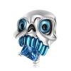 Snowman Clown Skeleton Charm 925 Sterling Silver Ghosts Skull Enamel Fashion Beads for Women Charm Bracelet Jewelry Gift LOW MOQ