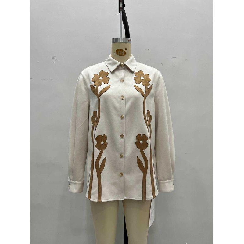 

Западный стиль Новая мода Повседневный Свободный Лацкан Длинный рукав Кардиган Верхняя одежда Топ Свободный кардиган Топ Light Brown XL