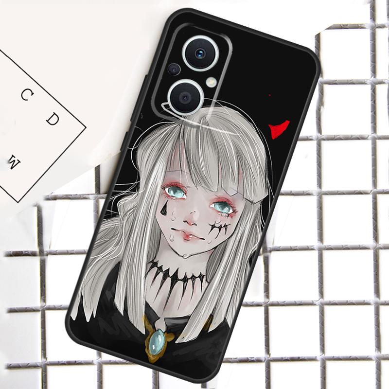 Sad Anime girl For OPPO Reno 8 7 Lite 8T 10 11 12 13 14 Pro 11F 12F 13F 14F OPPO Find X9 X8 X5 X6 Pro Case
