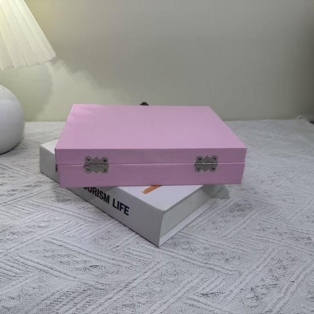 Jewelry Storage Box With Leather Cover For Travel And Gift Giving