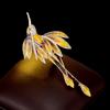 Delicate Enamel Phoenix Brooch Women's High-end Retro National Style Corsage Niche Light Luxury Design Pin Cheongsam Accessories