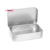 M-1Pc Metal Rectangular Empty Mini Tin Box Tinplate Push Candy Pill Cases Money Coin Jar Hinged Containers Organizer Storage Box