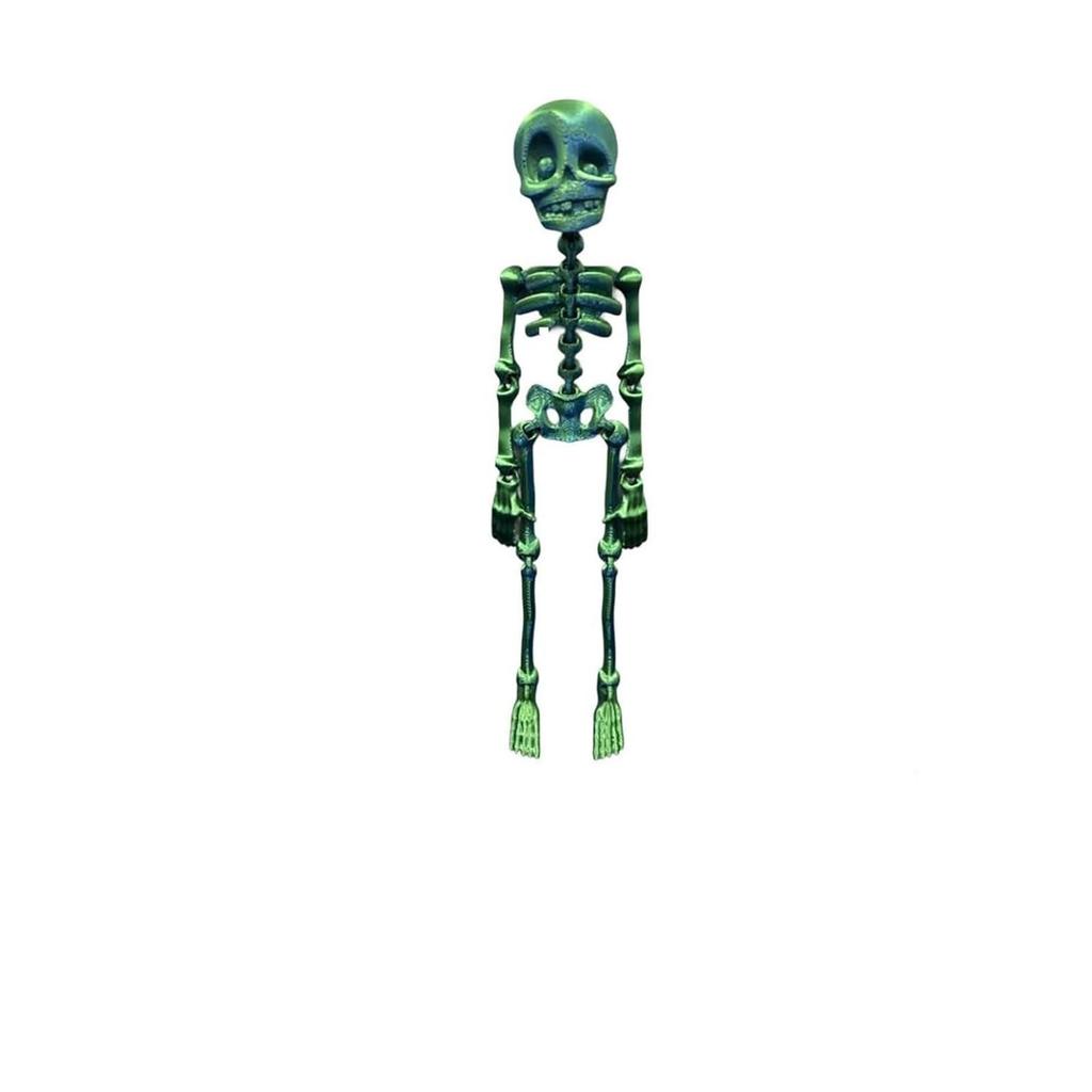 Skeleton Fridge Magnet, 3D Printed Articulated Skeleton Fridge Sticker, Vintage Gothic Refrigerator Magnets,