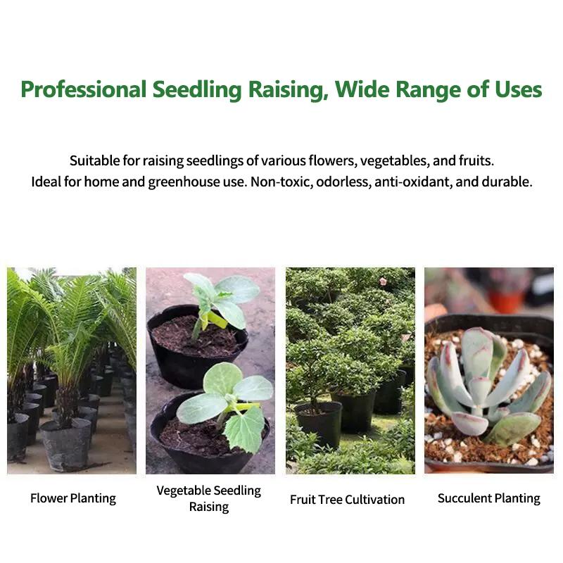 10 Stück Einwegbecher für Sämlinge im Kindergarten Kunststoff Dicke Sämlingsbecher Gemüse Anzucht Topf Garten Anzuchttasche Zubehör