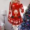 Women's Christmas Printed Dress Base Shirt