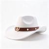 Autumn and winter European and American western cowboy hats retro felt cowboy hats ethnic style love brown accessories cowboy hats