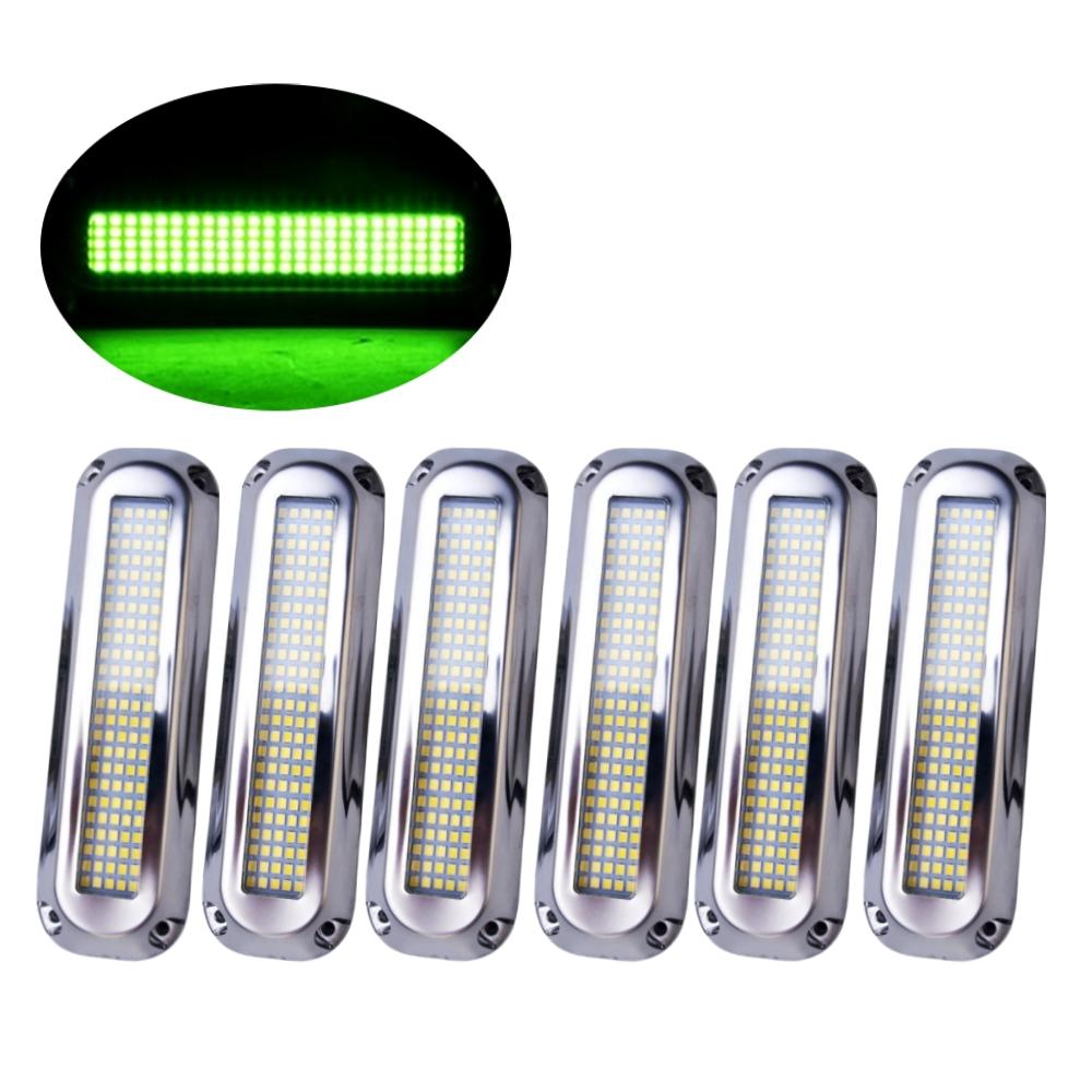 6PCS Underwater Boat Lights 120LED Submersible Navigation Lights 12v/24v Led Waterproof Boats Lighting Yacht Marine Accessories