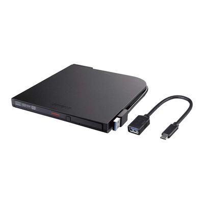 BUFFALO USB3.1 (Gen1) Portable DVD Type-C  Playback and Writing Software Included DVSM-PTC8U3-BKA