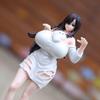 19.5cm Anime Ghost Atlas Miss Ghost D Cup 19.5cm PVC Action Figure Sexy Girl Peripherals Adult Collectible Doll Ornament Model Gift