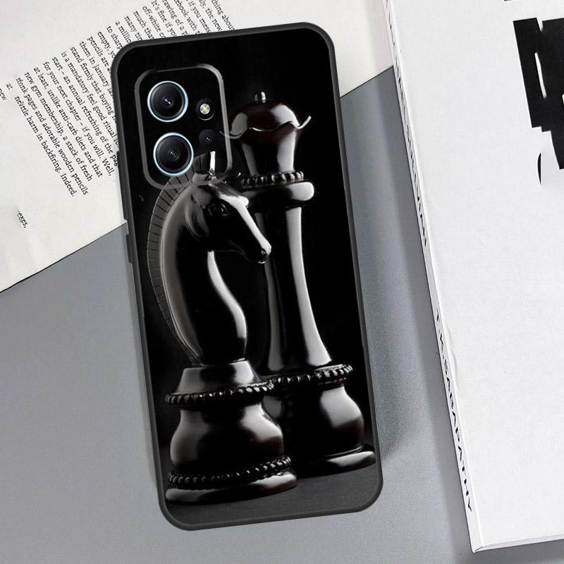 Chess Board Dark Horse Case For Xiaomi Redmi Note 12 11 10 8 9 Pro Note 12S 11S 10S 9S Redmi 12 9C 10C 12C Coque