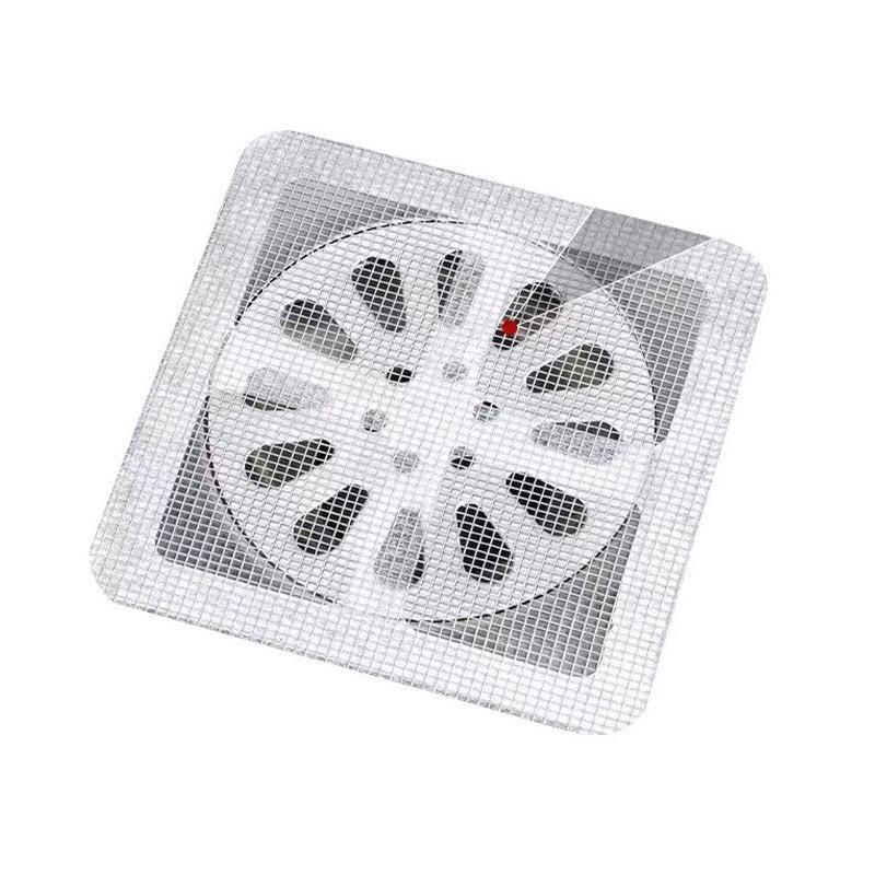 Bathroom Hair Filter Stickers - Anti-Clog Self-Adhesive Mesh for Floor Drains and Toilets