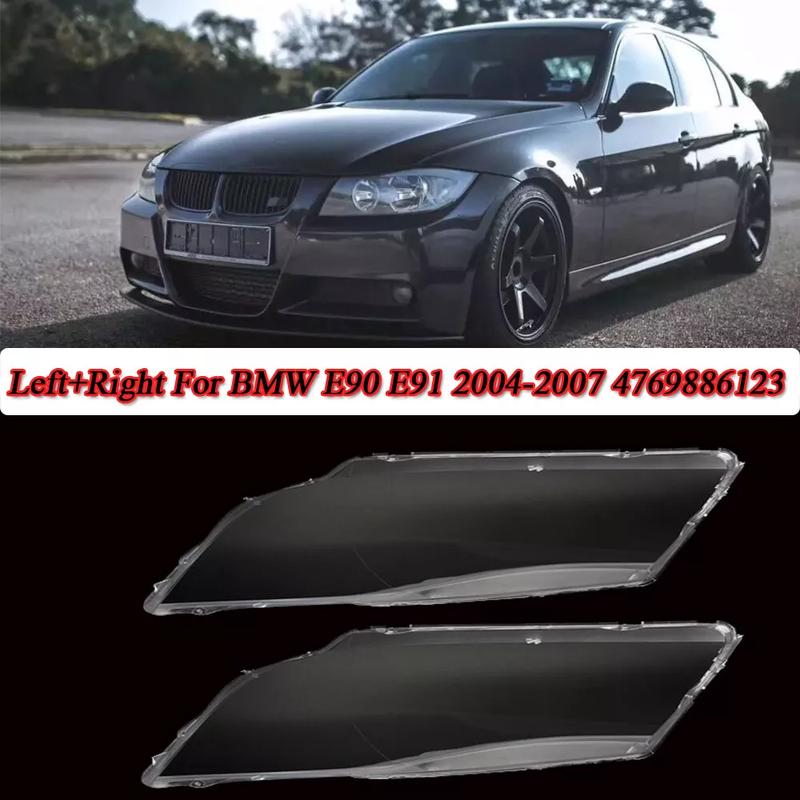 Car Front Headlight Lens Shell Cover Lampshade Fits For BMW 3-series E90 E91 Pre-facelift 2004-2007 Halogen Lamp Headlight Cover