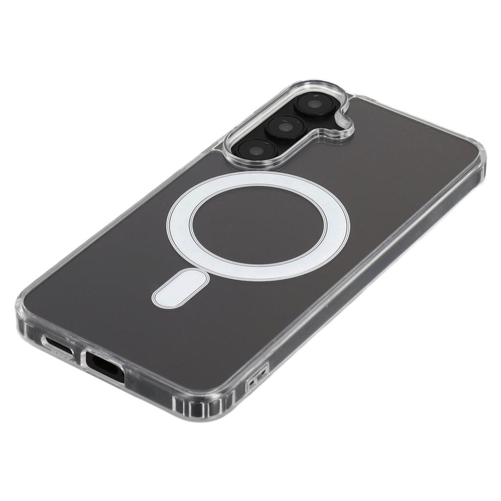 For Samsung Galaxy S25+ Case Compatible with MagSafe TPU+Acrylic Clear Phone Cover