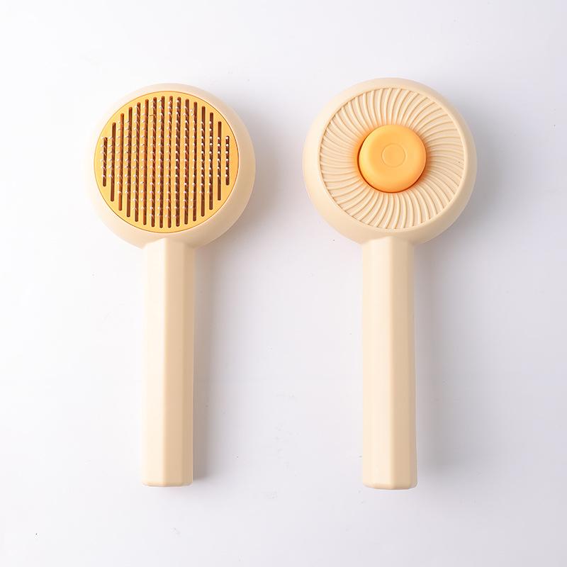 Bear head self-cleaning comb, spot color matching hair removal comb, universal comb for dogs and cats, hair removal comb for pets, hair comb