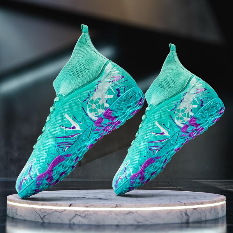Temu football shoes wholesale adult grass training shoes TF broken nails primary school sports football shoes World Cup