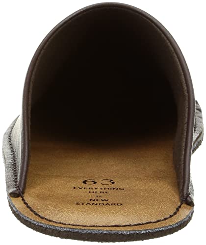 Nankai Tsusho Rokusan Leather Slippers BR M 0710-004