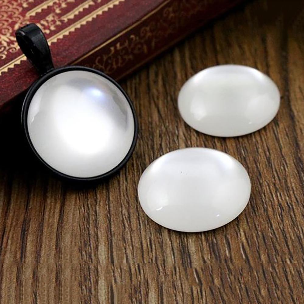 

New Fashion 10pcs Fit 20mm Base White Cabochons Cameo