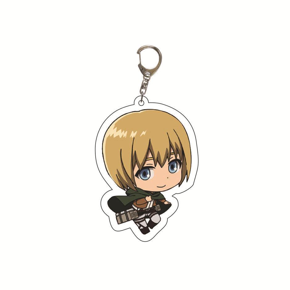 Attack on Titan Key Ring Acrylic Key Ring Custom Logo Print Creative Backpack Accessory Stock Available High Quality