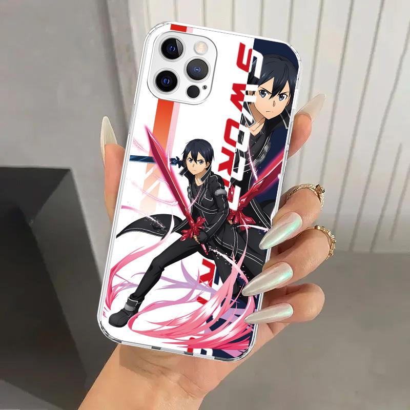 Anime Sword Art Online SAO Phone Case for Iphone 17 Air 16 15 Plus 14 13 Mini 12 11 Pro Max 16E 7 8 SE 2020 Soft Funda Print She