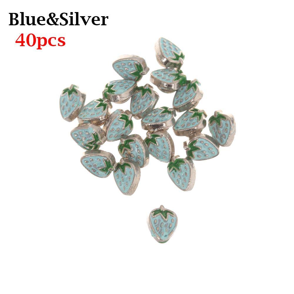 20/40pcs Cute Girl Gift Dollhoues Miniature Craft Clothing Sewing Buckle Mini Buttons DIY Clothes Metal Buckles