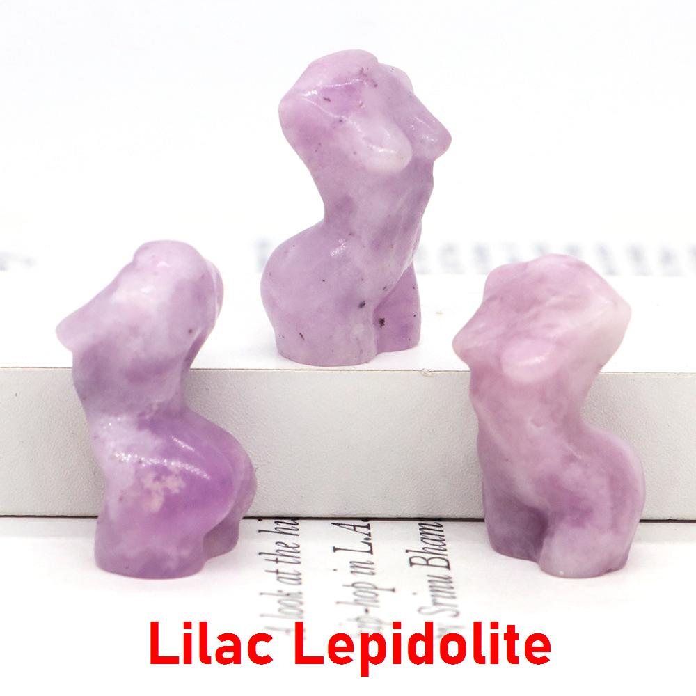 1,2" Sexuelle Damenmodell-Statue Heimdekoration Heilkristall Geschnitzter Edelstein Weiblicher Körperbüste Figur, Reiki Rosenquarz Göttin Geschenke