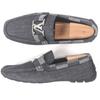Excellent LOUIS VUITTON Driving shoes Monte Carlo Line Indigo blue denim mens 6 Used
