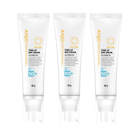 ANJO Professional Tone Up Sun Cream SPF50+ PA+++ 50g (3 Options)