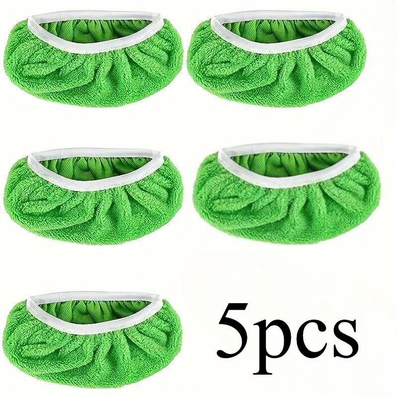 

5pcs Set of High-Quality Reusable Mop Replacement Pads: Washable, Durable, Dry And Wet Dual-Use, High Water Absorption