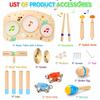 OATHX Kids Drum Set 11 In 1 Musical Instrument for Preschool Educational Musical Montessori Toddler Drum Percussion Birthday Gift for Boys and Ages -