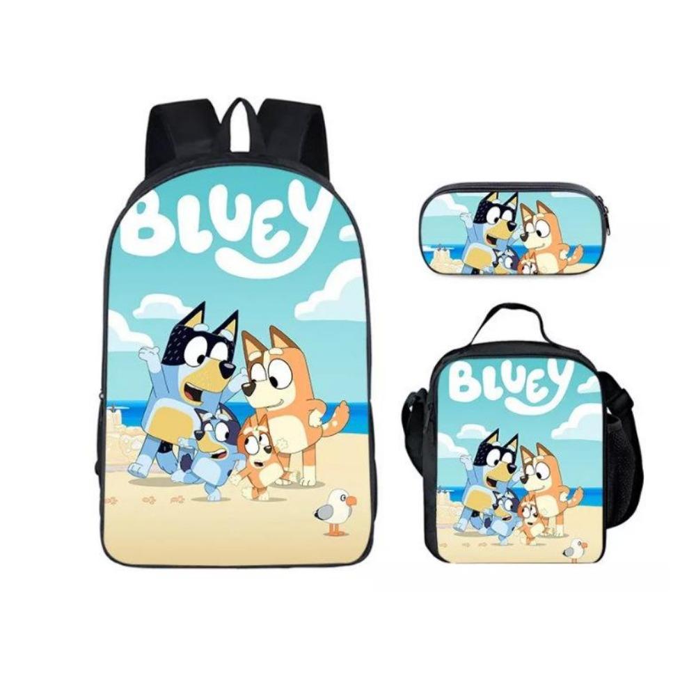 New Bloy Dog Cartoon Elementary School Bag Pencil Bag Pattern Diversified Backpack