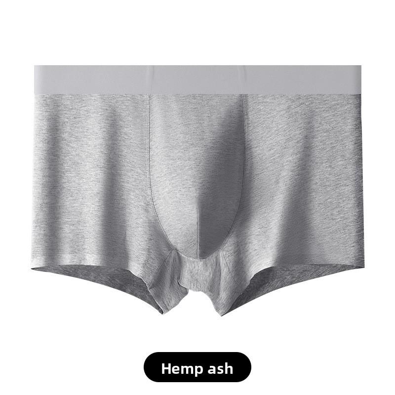 Men Spring and Summer New Xinjiang Cotton Without Trace In The Waist Flat Angle Underwear