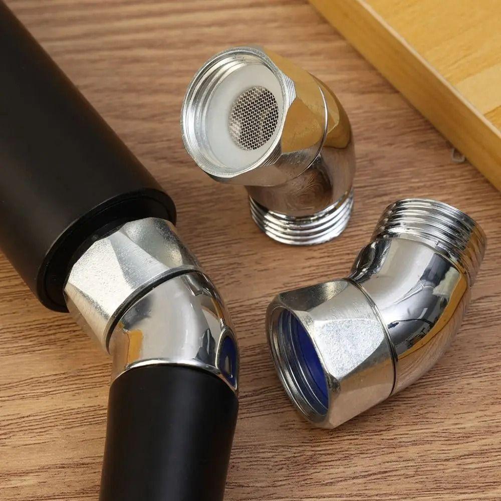 2pcs Easy To Use Handheld Showerhead Connector Elbow Adapter Shower Angle Controller  Kitchen