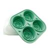 4 Holes Ice Cube Mold Silicone Rose Shape Cold Beverage Chocolate Tray Household Homemade Kitchen DIY Making Mould