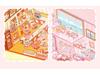 Miniature Scene Collection: 3D High-Value Landscaping Cottage Stickers