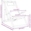 Folding Beach Chairs 2 Pcs Cream Fabric