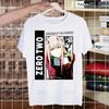 ZERO TWO Men's T-shirts Funny Hip Hop Summer Women Men Darling In The Franxx Anime Tshirts Streetwear Ulzzang Harajuku T-Shirt