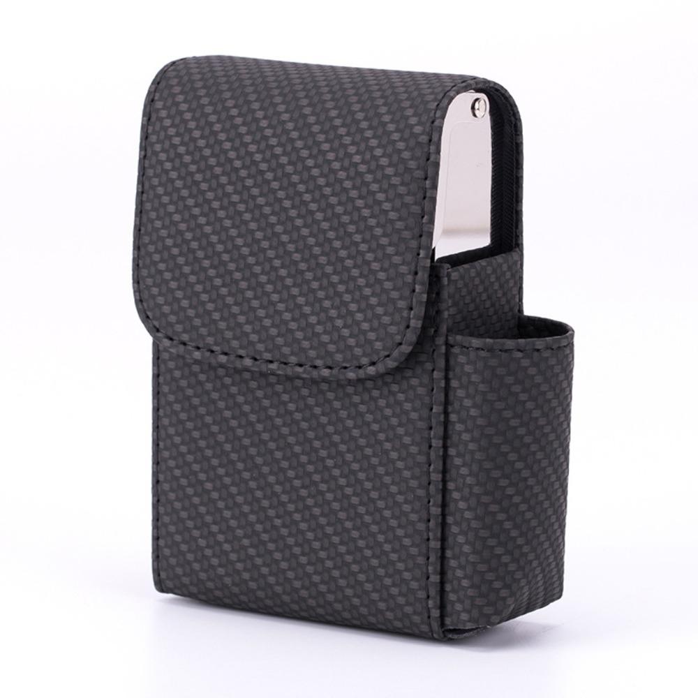 High Quality PU Leather Cigarette Case Portable Stylish Cigarette Box Case Durable Lighter Holder Gift for Men