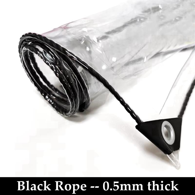 0.35/0.55MM Thickness Transparent PVC Tarpaulin Rainproof Cloth Balcony Windows Awning Tarp Pet House Waterproof Cover Tarpaulin