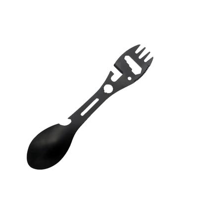 Vintage Compact Camping  Tools Spoon Fork Knife Bottle Opener Stainless