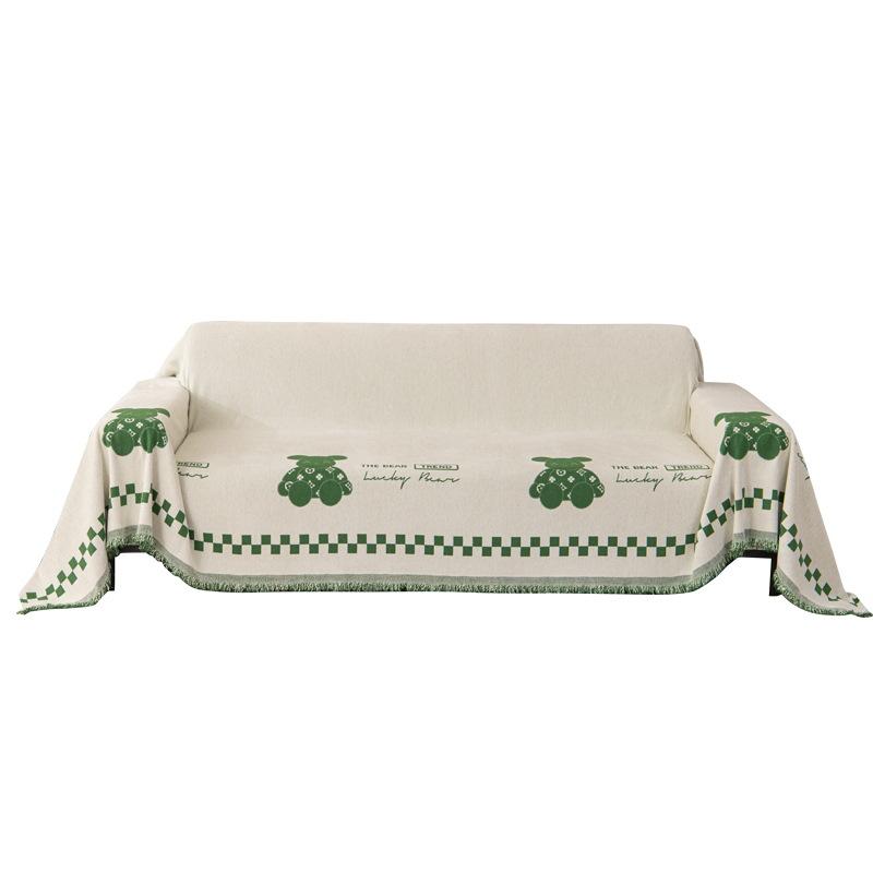 Bear Cover Blanket Sofa Towel Ins Style Sofa Cover Cloth Universal Full Covered Sofa Cover Sofa Cushion Four Seasons Universal