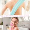 1-pack Exfolierande ryggskrubb med handtag Stretchbar dubbelsidig nylon bad dusch kropps spa-duk för hudrengöring
