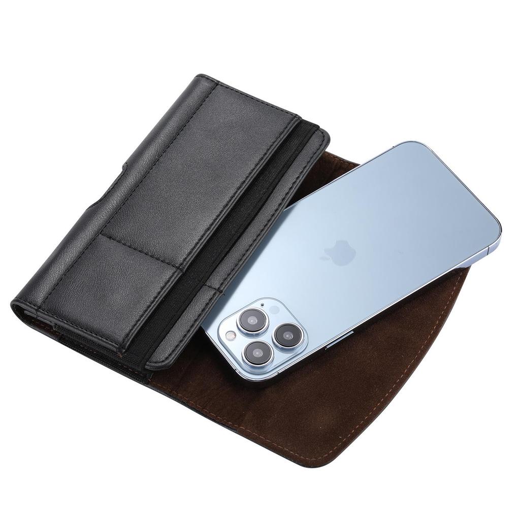 iPhone 15 Pro Leather Waist Bag with Card Slot