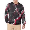 Men's Casual Fashion Printed Round Neck Pullover Sweatshirt