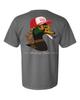 Heritage Pride Lustige Rauchnde Stockente mit Kappe Herren Kurzarm-T-Shirt