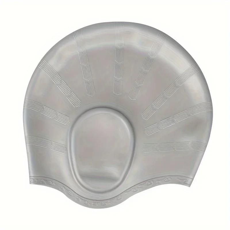 KAWAN Swimming Caps Men Women Long Hair Ear Protect Adults Silicone Swimming Caps High Elastic Waterproof Diving Bathing Hats