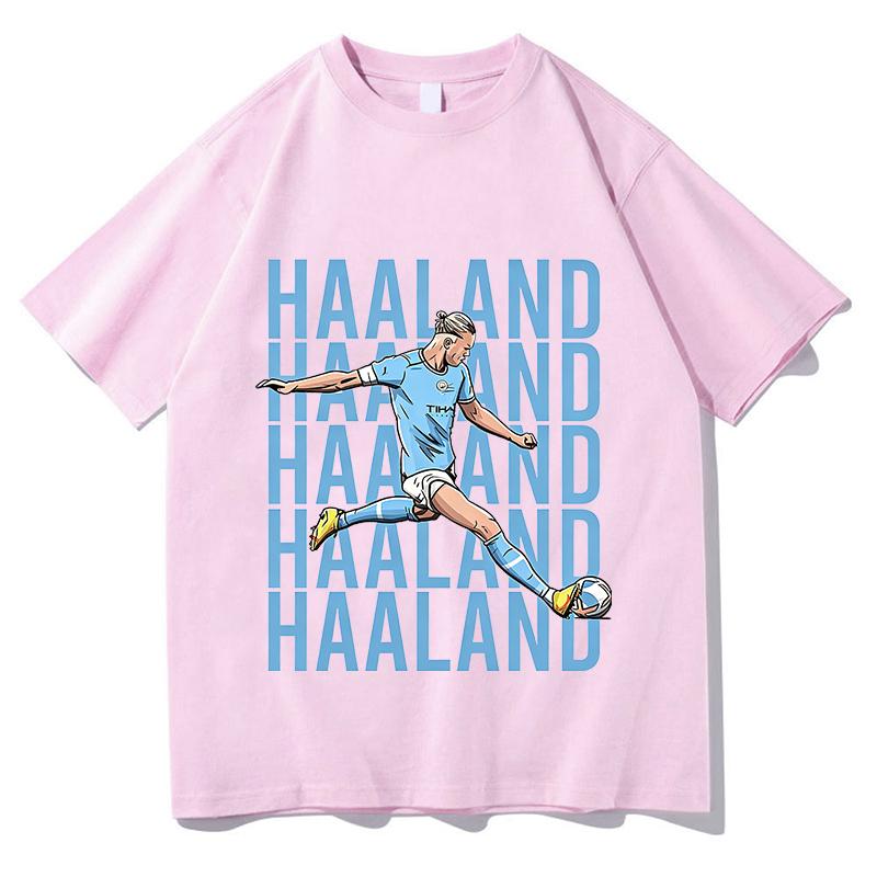 Erling Haaland Graphic Tshirt Unisex Unisex Casual Cotton Pop Singer Streetwear Fan Merch Top Casual Streetwear Short Sleeve Clothes